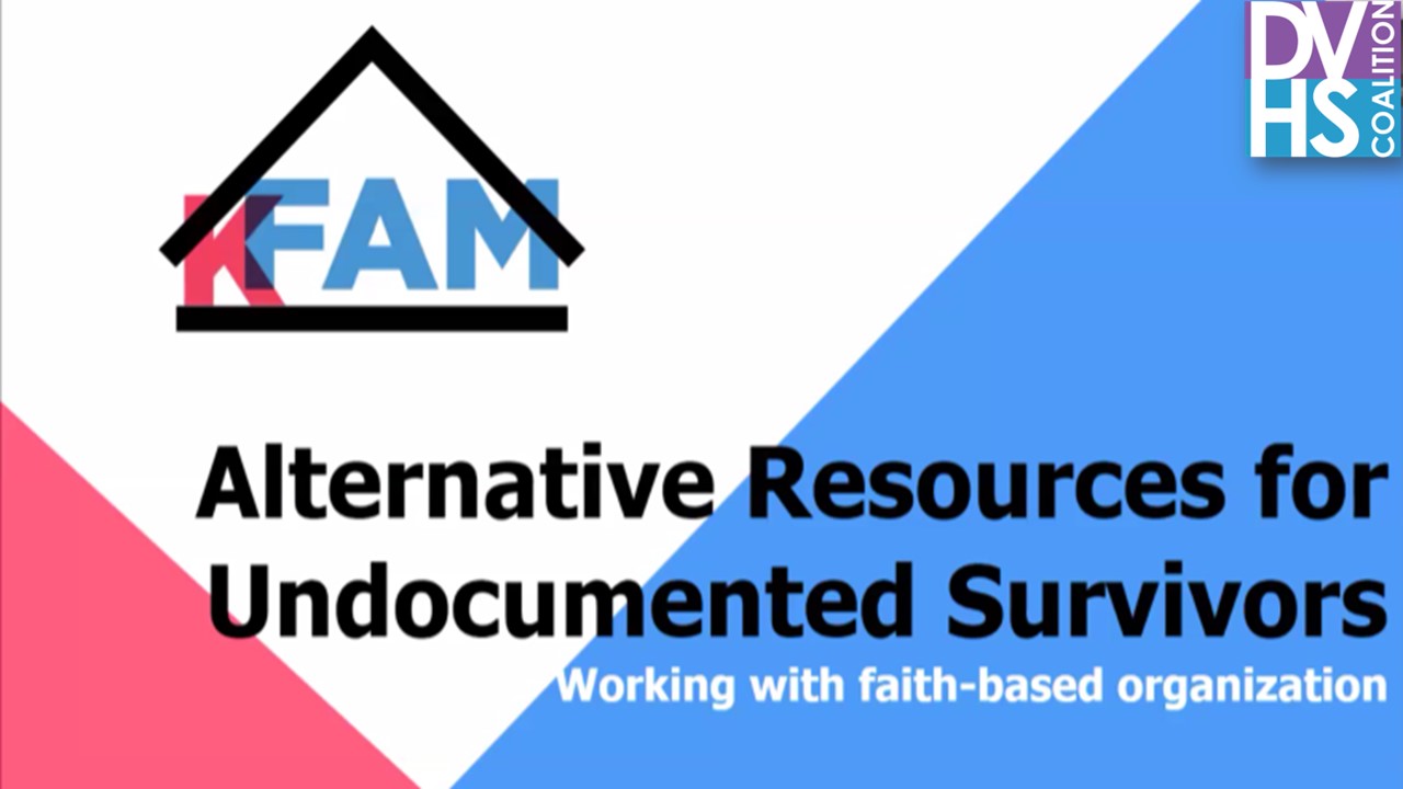 DVHSC Alternative Resources for Undocumented Survivors Faith-based Org